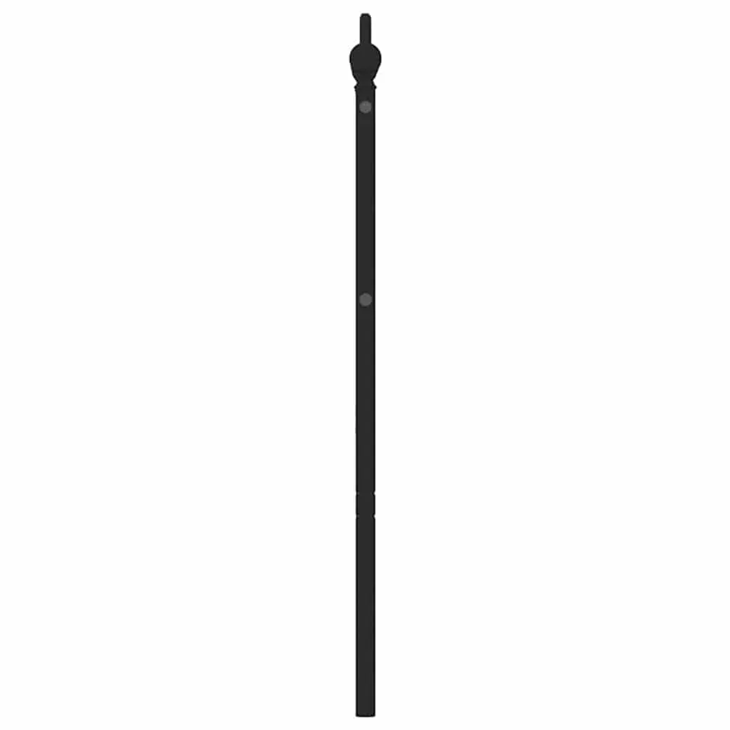 Metal Headboard Black 183 cm King Price