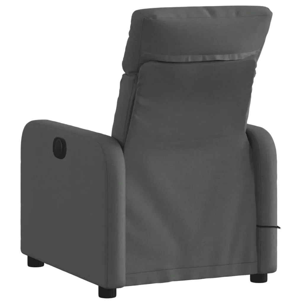 Massage Recliner Chair Dark Grey Fabric Price