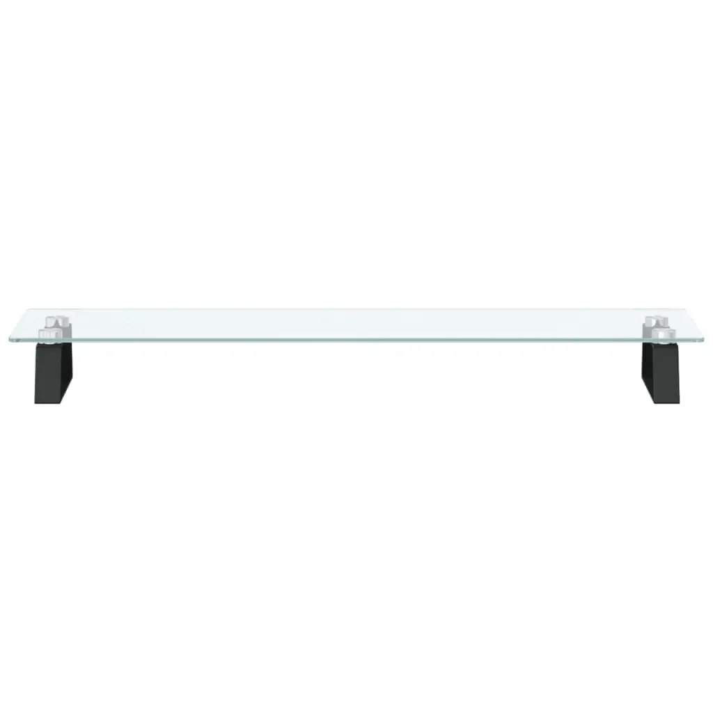 Monitor Stand Black 80x20x8 cm Tempered Glass and Metal Price