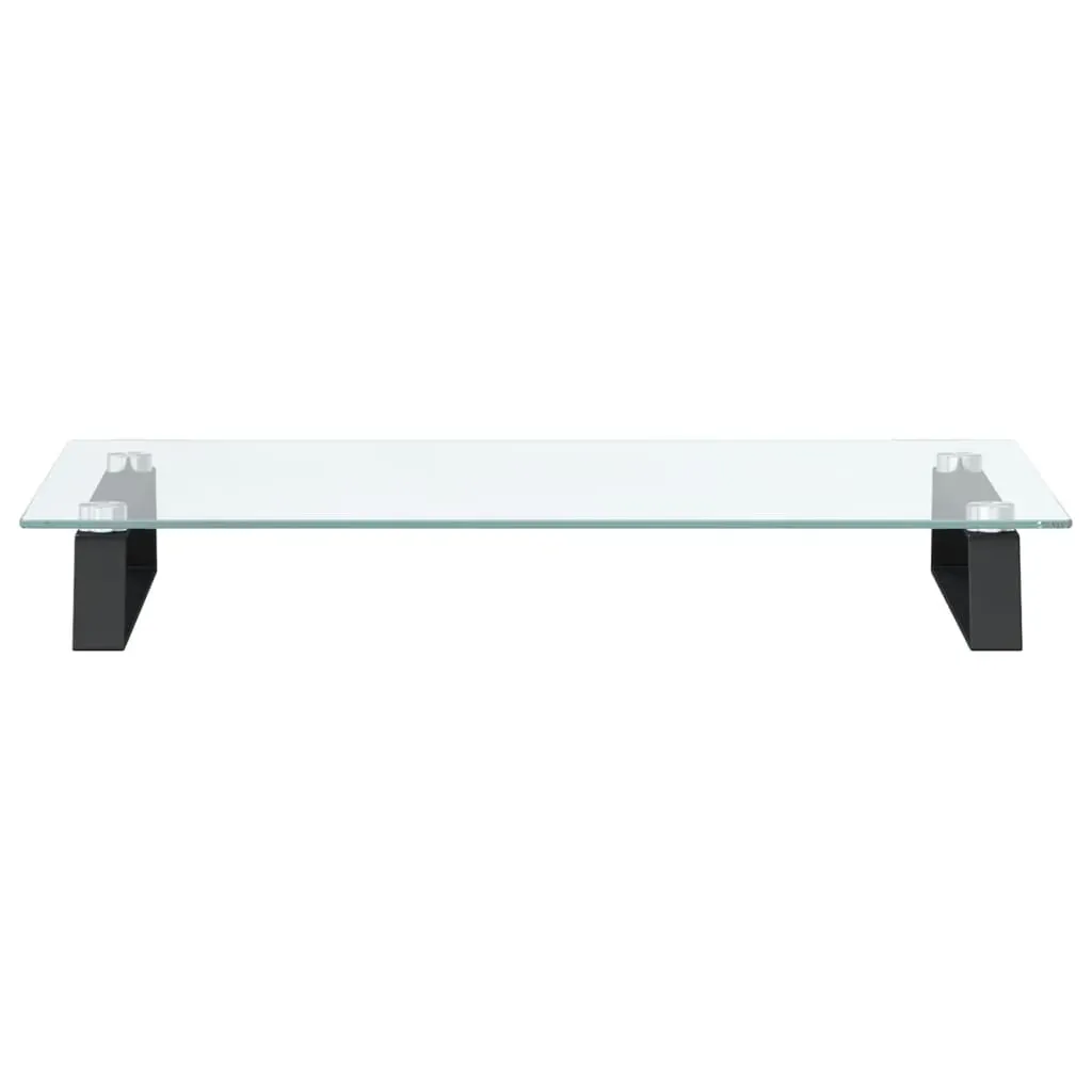 Monitor Stand Black 60x35x8 cm Tempered Glass and Metal Price