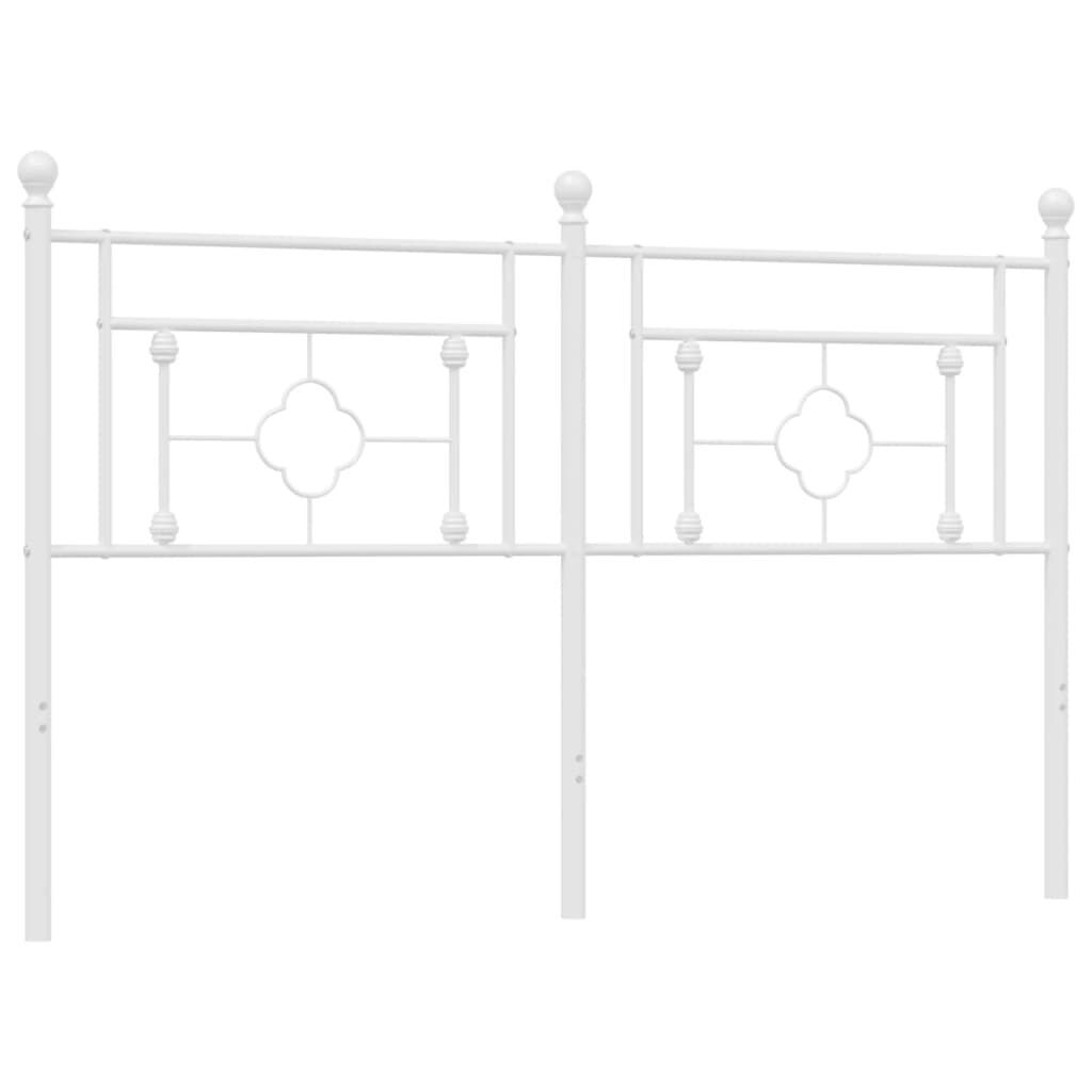 Metal Headboard White 152 cm Queen Price