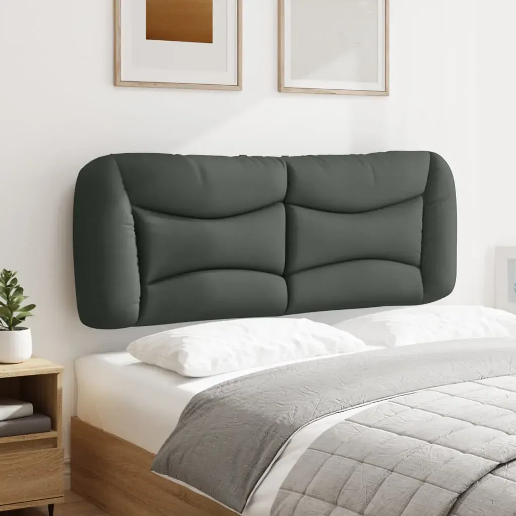 Headboard Cushion "Hvar" Dark Grey 137 cm Double Fabric Price