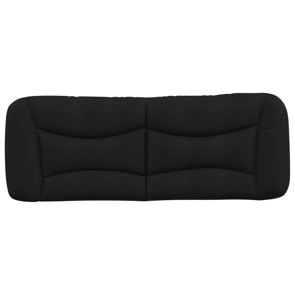 Headboard Cushion Black 137 cm Double Fabric Price