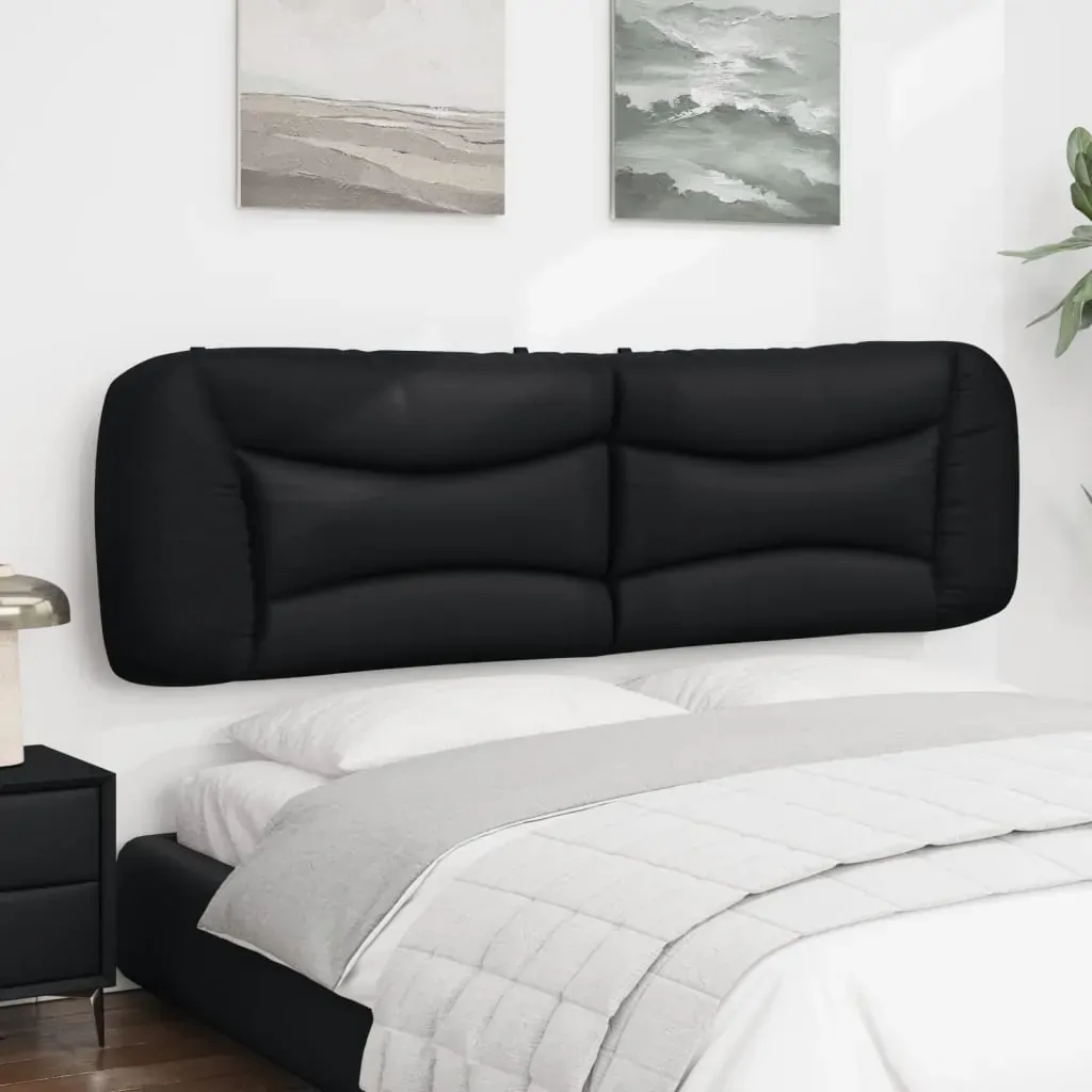 Headboard Cushion "Hvar" Black 180 cm Faux Leather Price