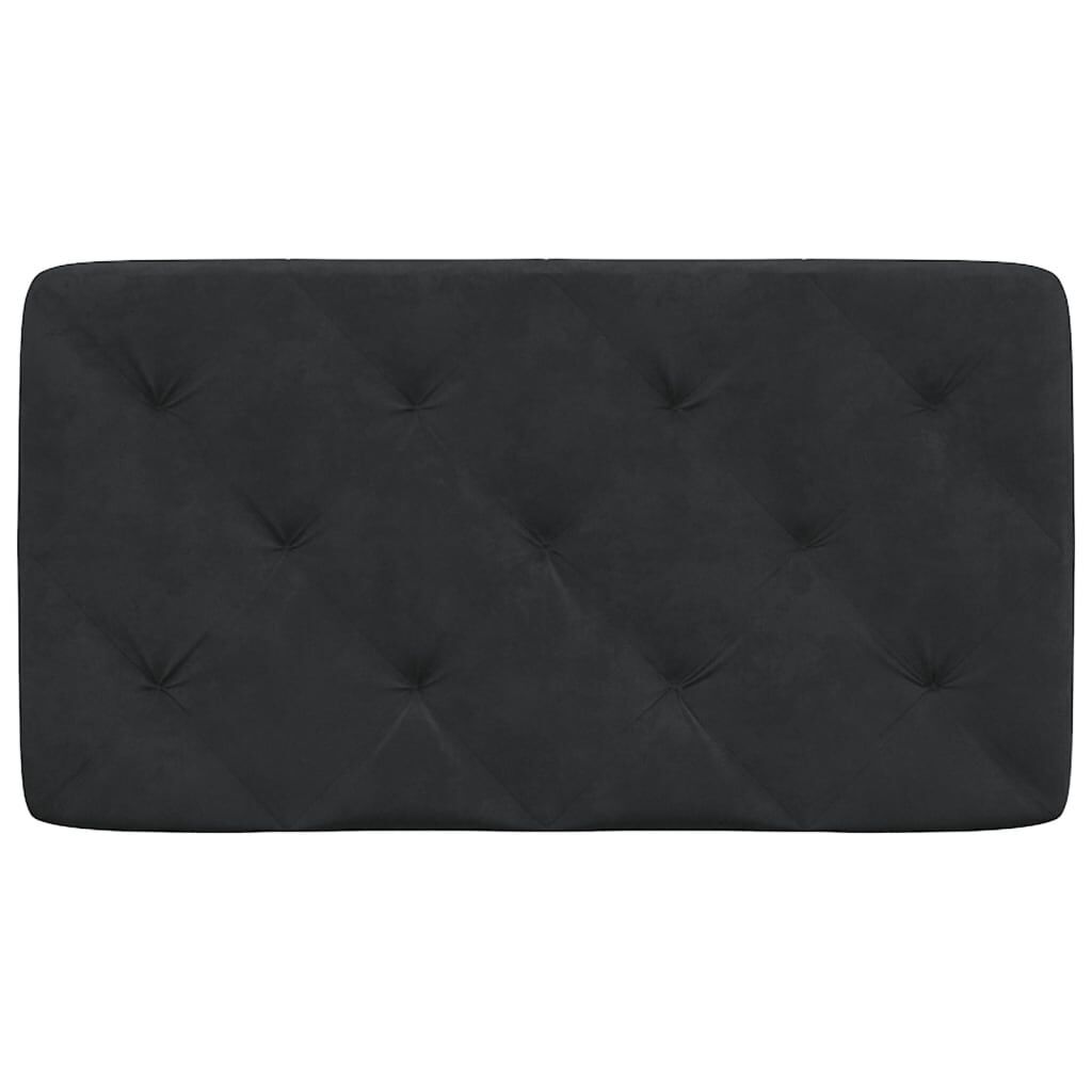 Headboard Cushion Black 90 cm Velvet Price
