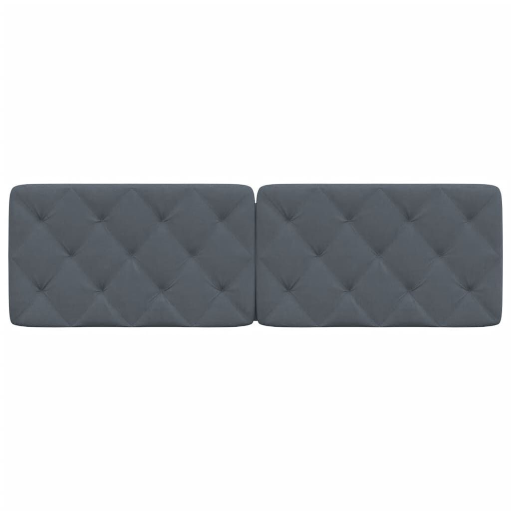 Headboard Cushion Dark Grey 152 cm Queen Velvet Price