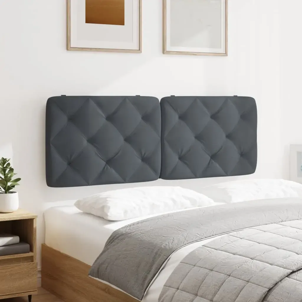 Headboard Cushion Dark Grey 107 cm King Single Velvet Price