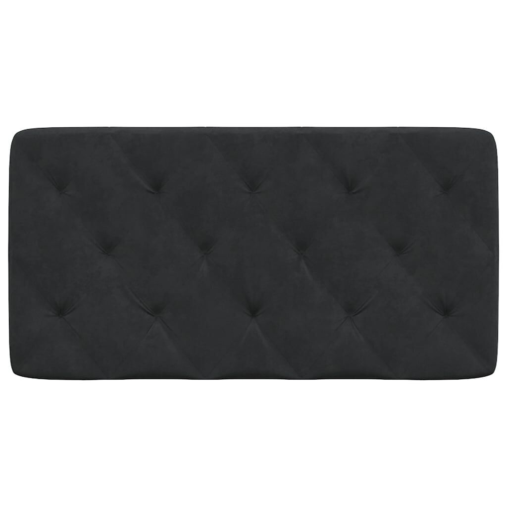 Headboard Cushion Black 107 cm King Single Velvet Price