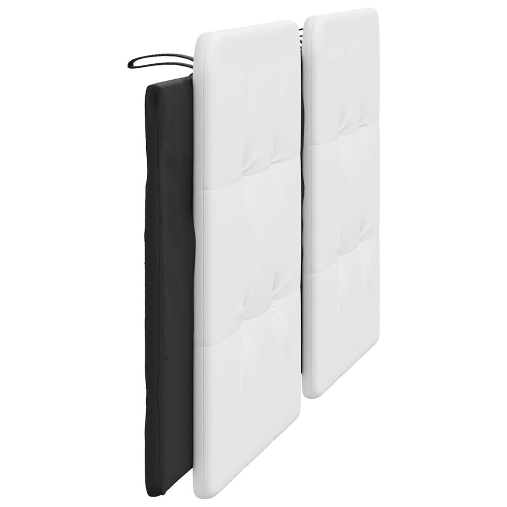 Headboard Cushion White and Black 180 cm Faux Leather Price
