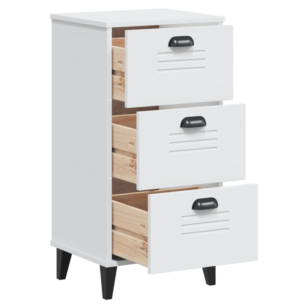 Bedside Cabinet VIKEN White Engineered Wood Price