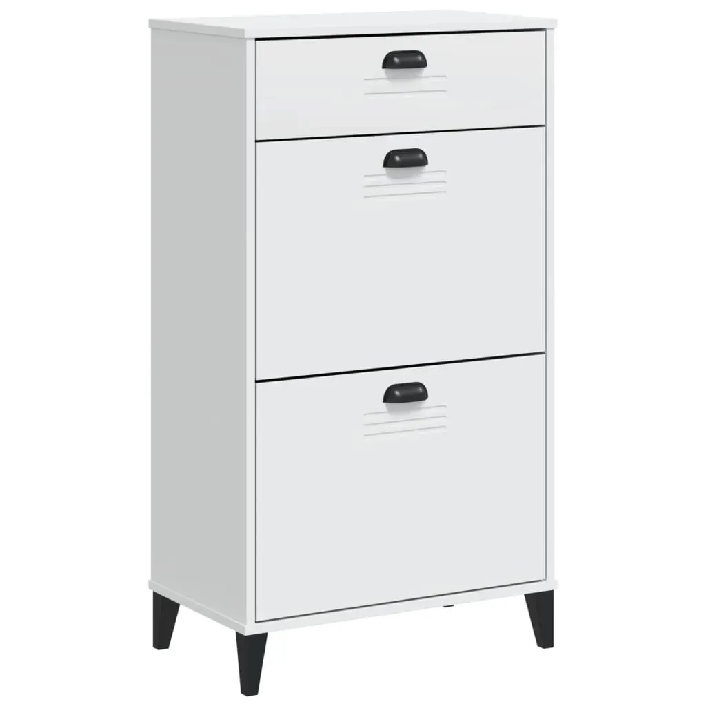 Shoe Cabinet VIKEN White Engineered Wood Price