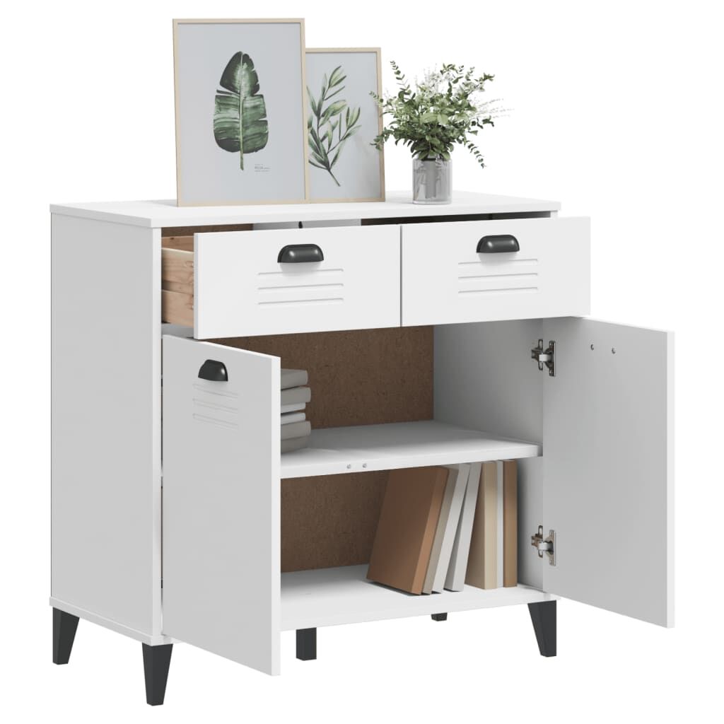 Sideboard VIKEN White 80x40x80 cm Engineered Wood Price