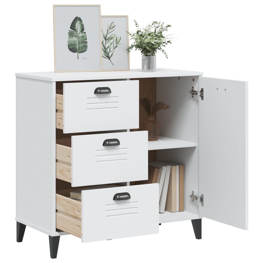 Sideboard VIKEN White 80x40x80 cm Engineered Wood Price