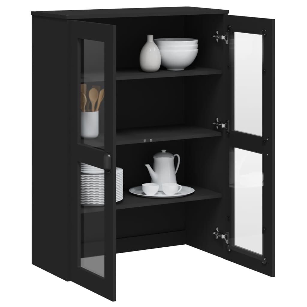 Top for Highboard VIKEN Black Engineered Wood Price