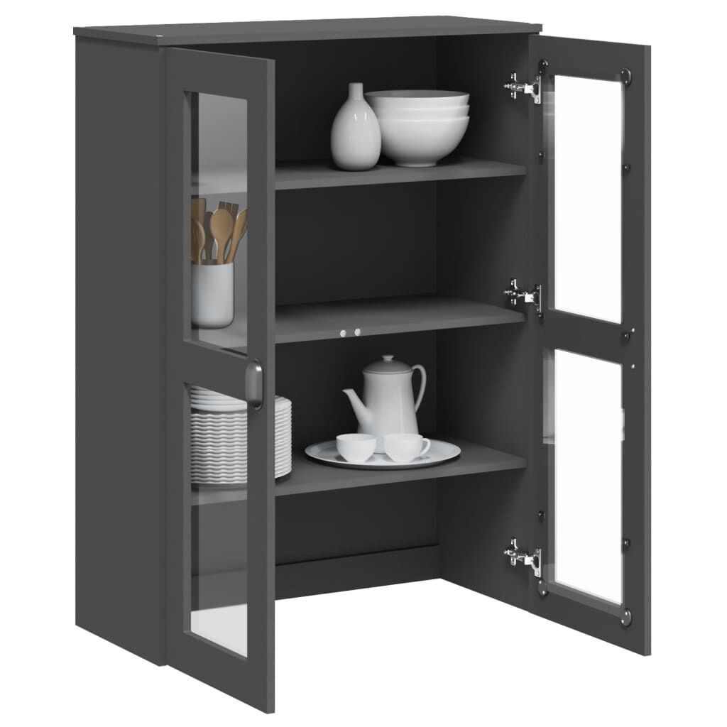 Top for Highboard VIKEN Anthracite Grey Engineered Wood Price