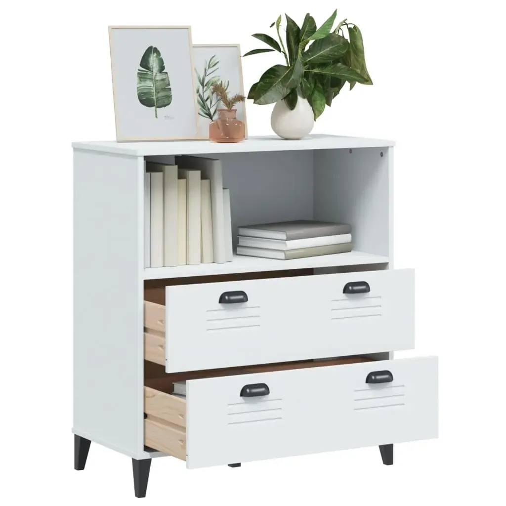 Bookcase VIKEN White 80x40x90 cm Engineered Wood Price