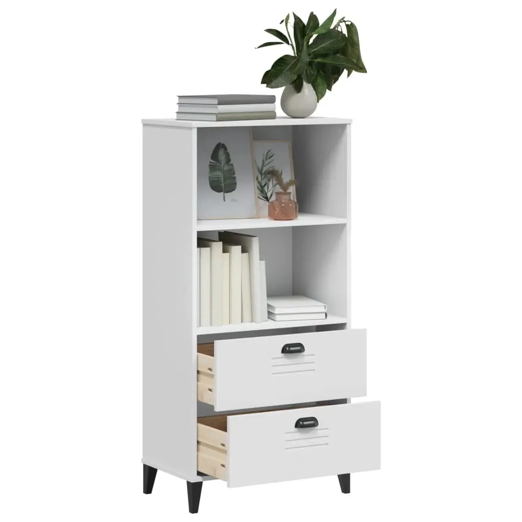 Bookcase VIKEN White 60x35x123 cm Engineered Wood Price