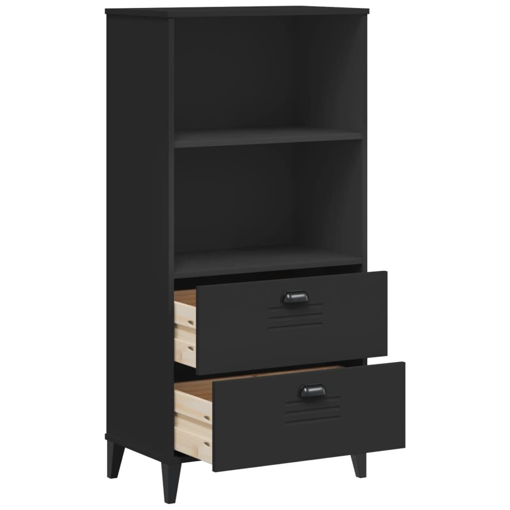 Bookcase VIKEN Black 60x35x123 cm Engineered Wood Price