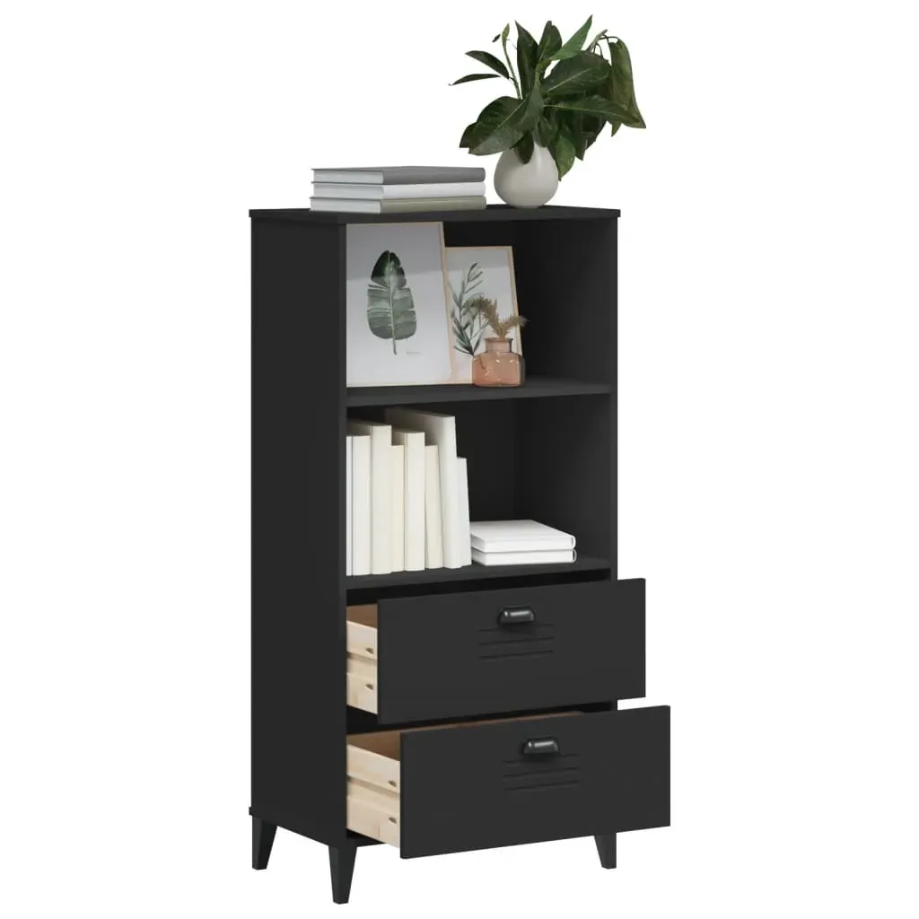 Bookcase VIKEN Black 60x35x123 cm Engineered Wood Price