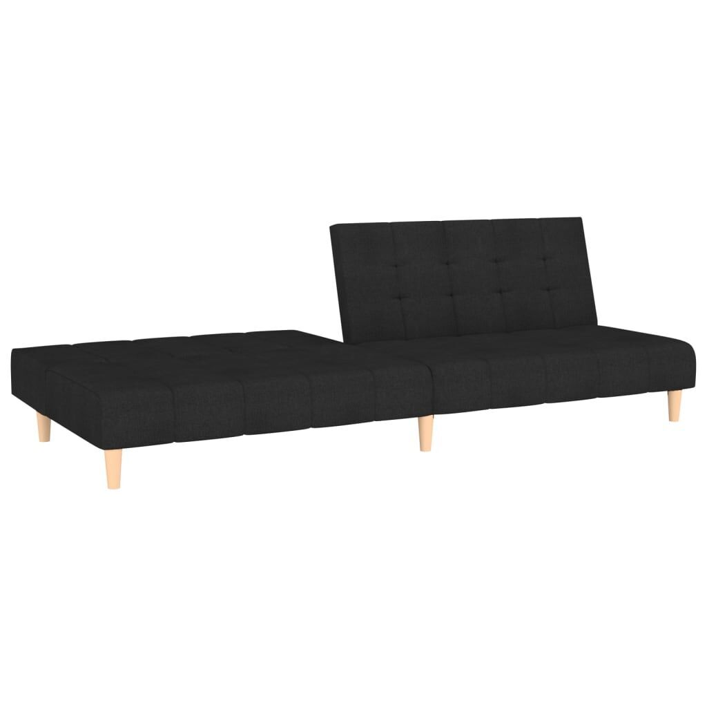 2-Seater Sofa Bed Black Fabric Price