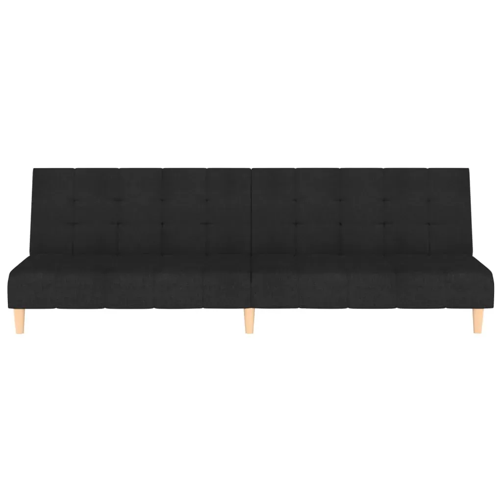 2-Seater Sofa Bed Black Fabric Price