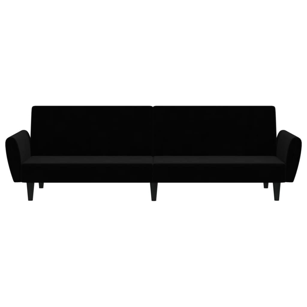 2-Seater Sofa Bed Black Velvet Price