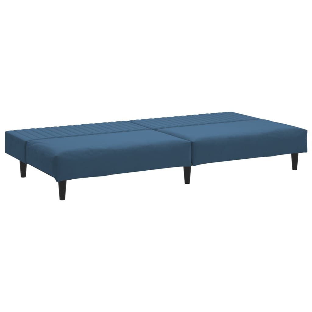 2-Seater Sofa Bed Blue Velvet Price
