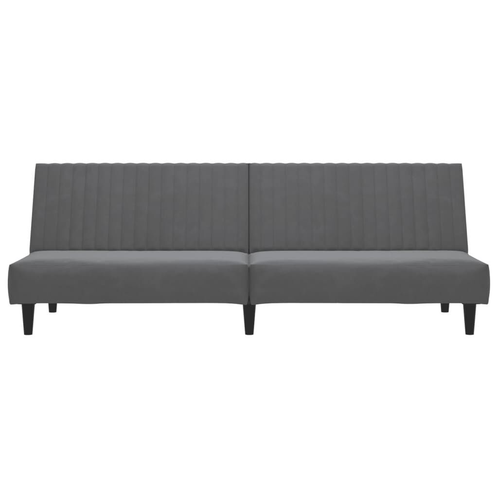 2-Seater Sofa Bed Dark Grey Velvet Price