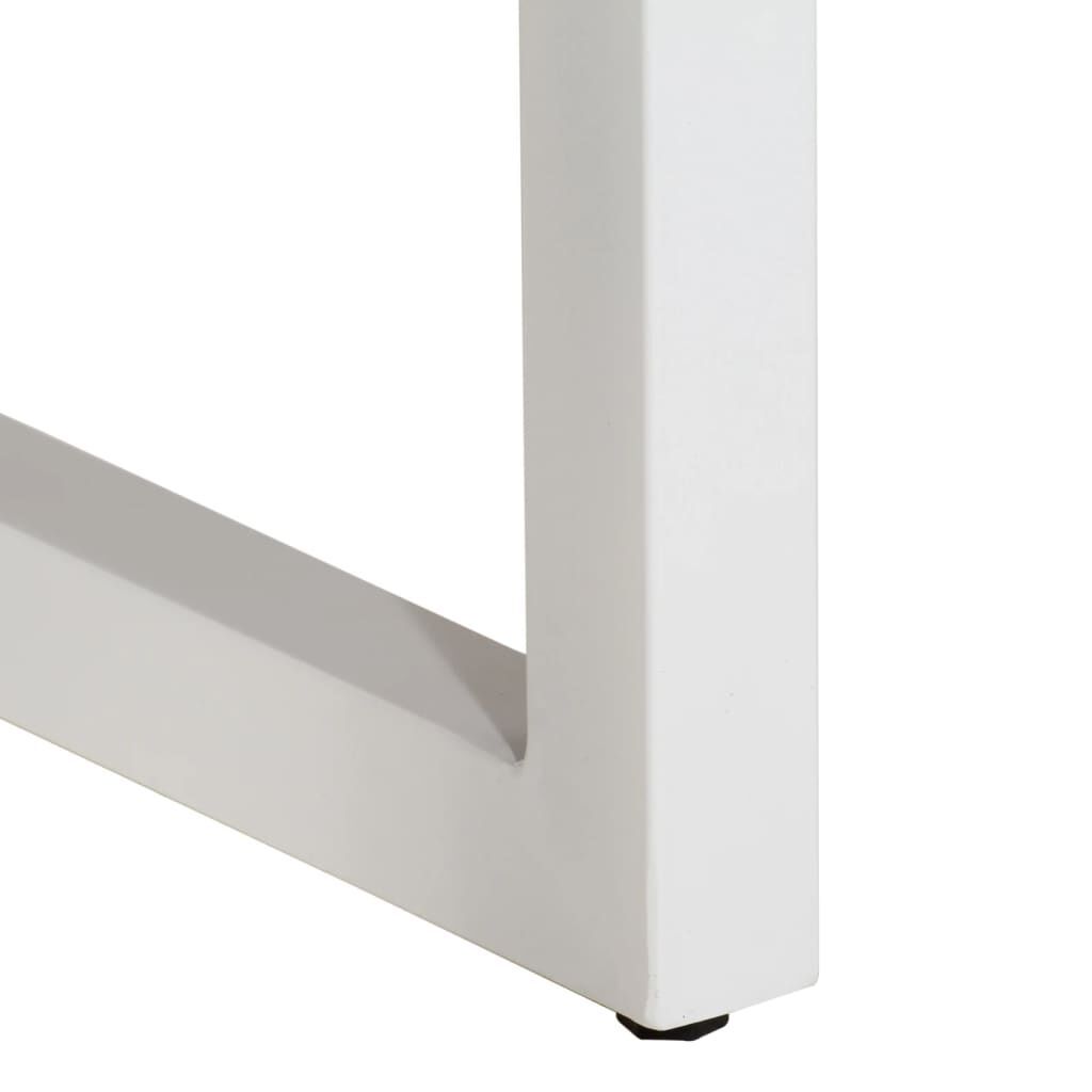Console Table Brown 110x35x76 cm Solid Wood Mango and Iron Price