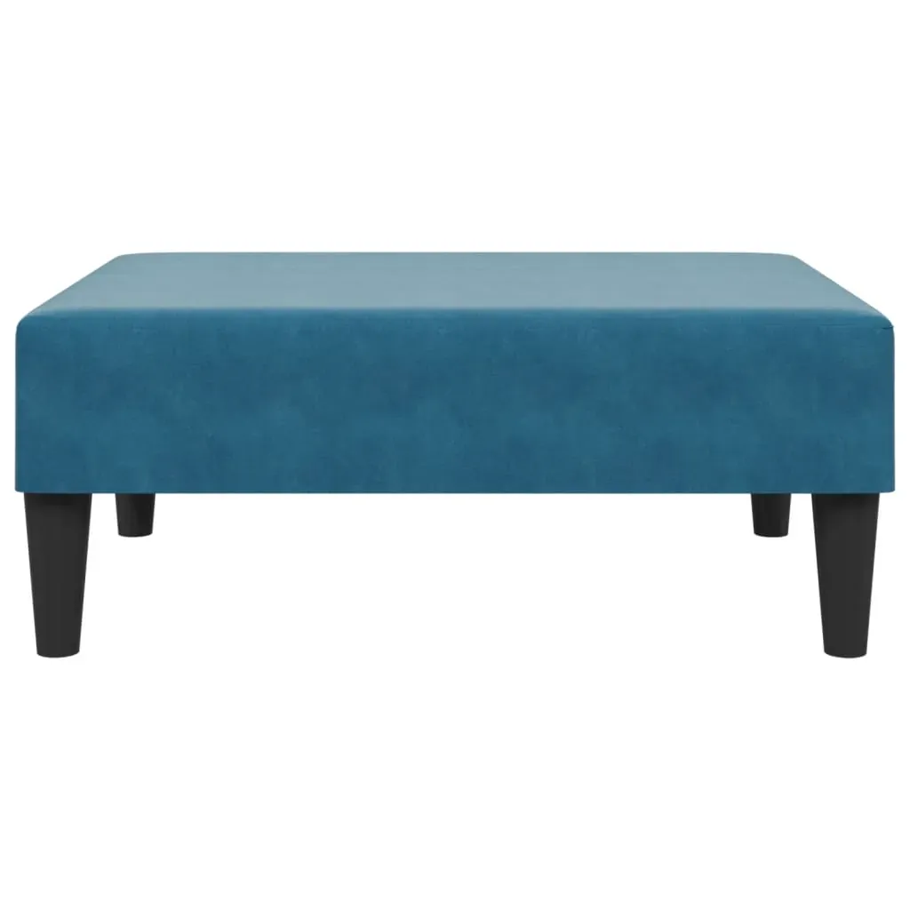 Footstool Blue 77x55x31 cm Velvet Price