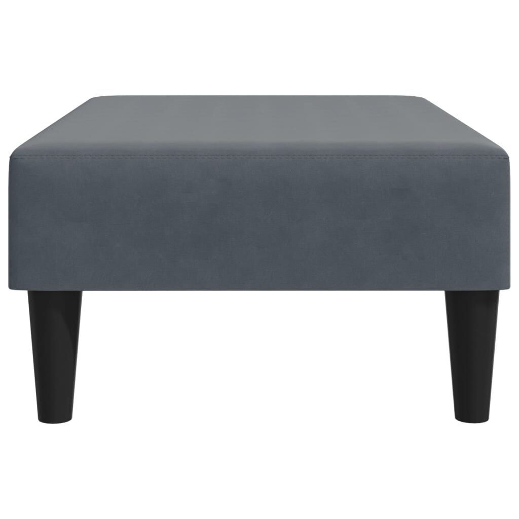 Footstool Dark Grey 77x55x31 cm Velvet Price