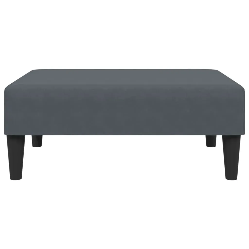 Footstool Dark Grey 77x55x31 cm Velvet Price