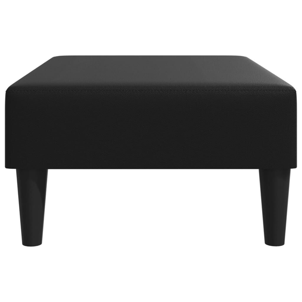 Footstool Black 77x55x31 cm Faux Leather Price