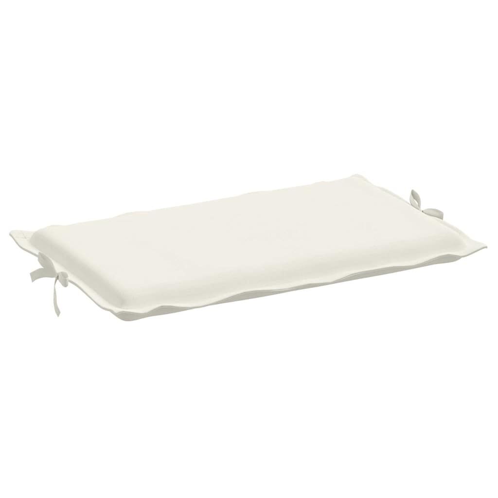 Sun Lounger Cushion Melange Cream 186x58x4 cm Fabric Price