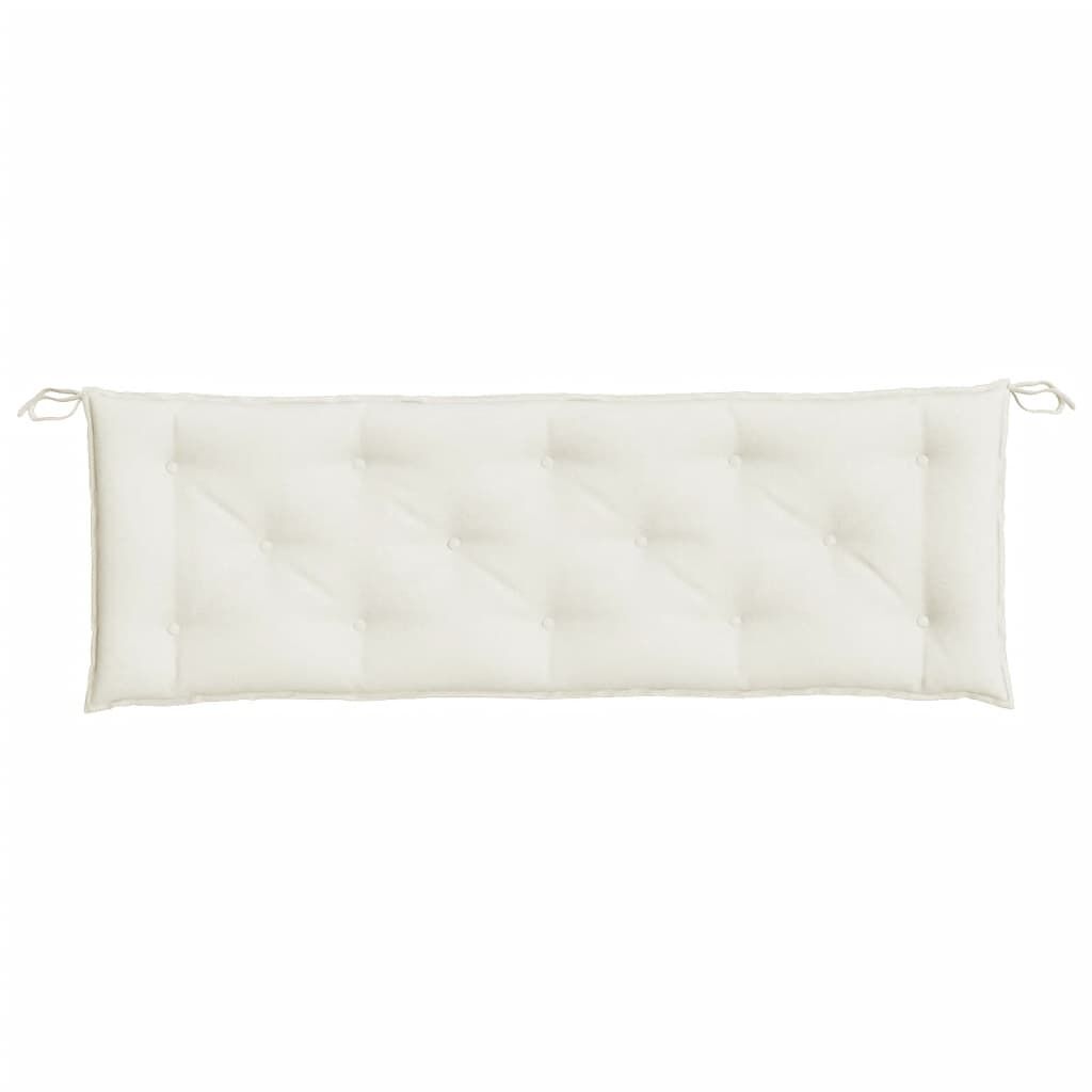 Garden Bench Cushion Melange Cream 150x50x7 cm Fabric Price