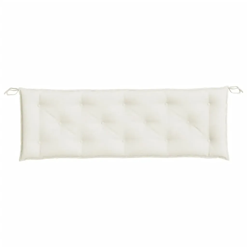 Garden Bench Cushion Melange Cream 150x50x7 cm Fabric Price