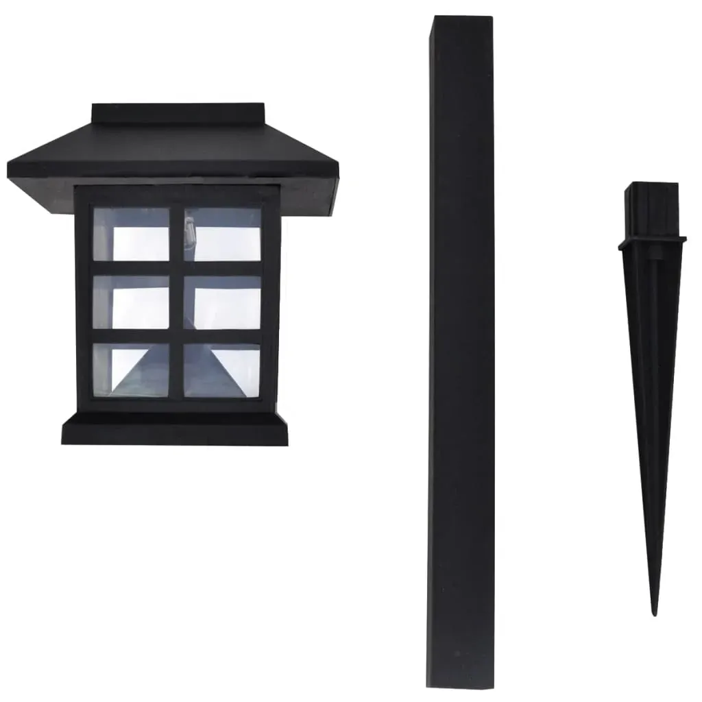 Outdoor Solar Lamp LED Light Set 12 pcs with Spike 8.6 x 8.6 x 38 cm Price
