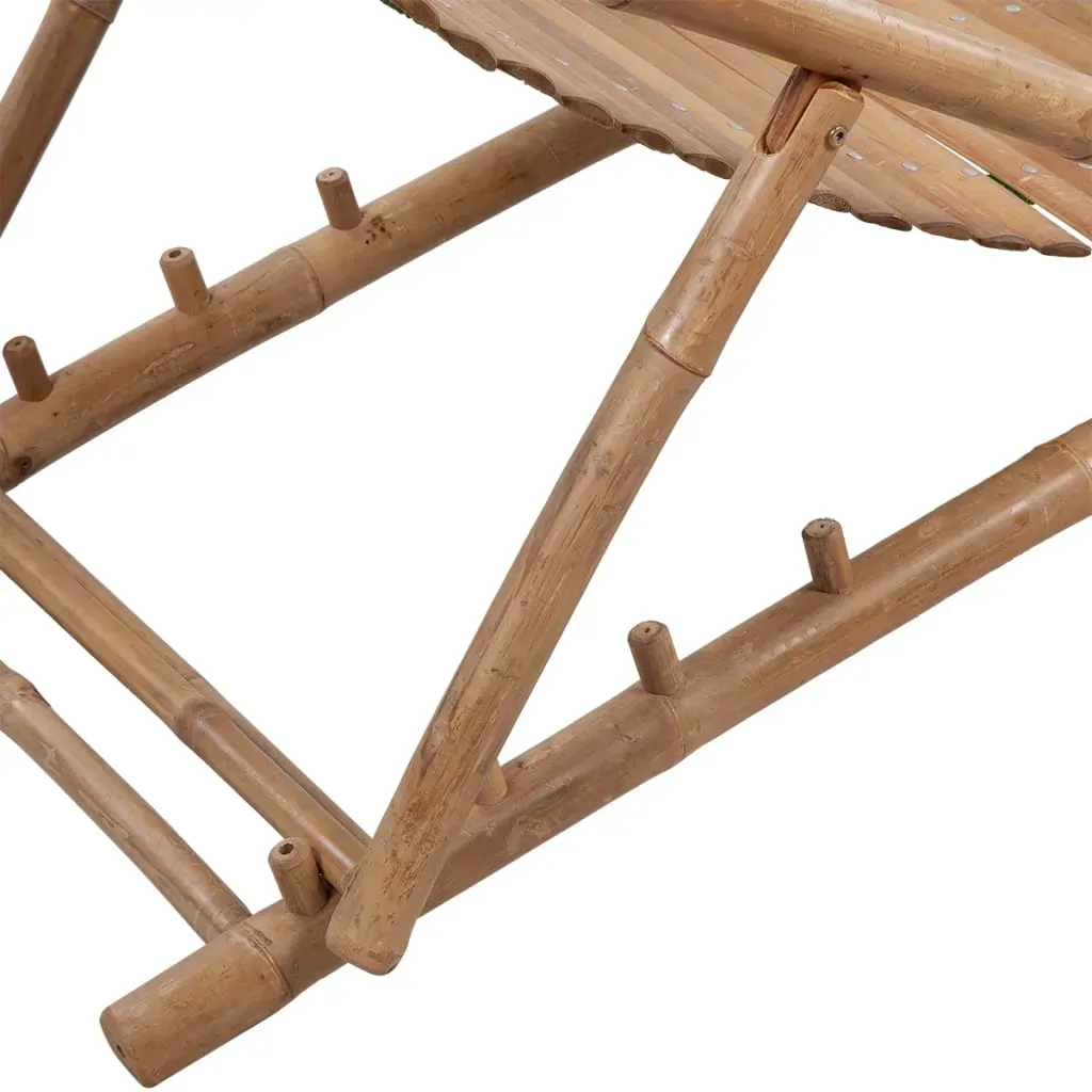 Outdoor Deck Chair with Footrest Bamboo Price