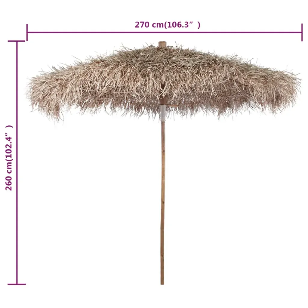 Bamboo Garden Parasol 270 cm with Banana Leaf Roof Price