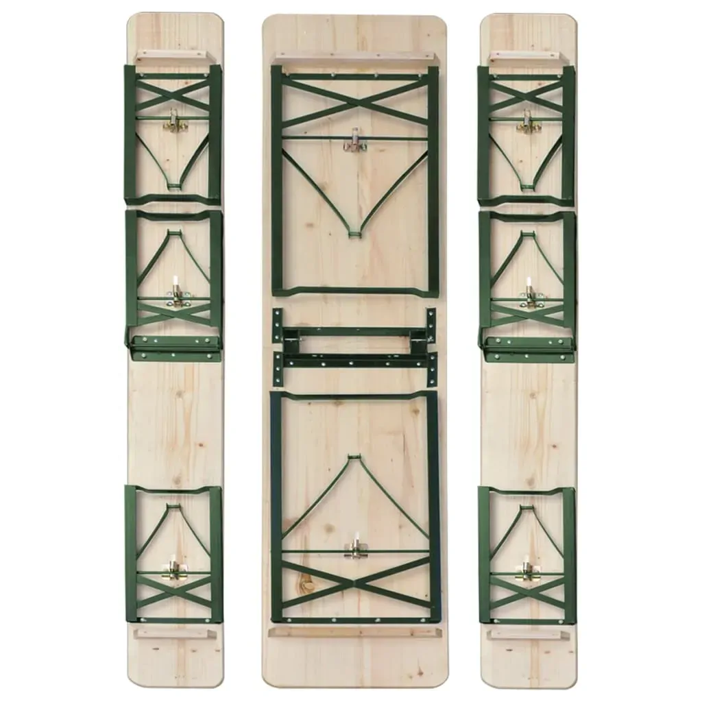 Folding Beer Table with 2 Benches 220 cm Fir Wood Price