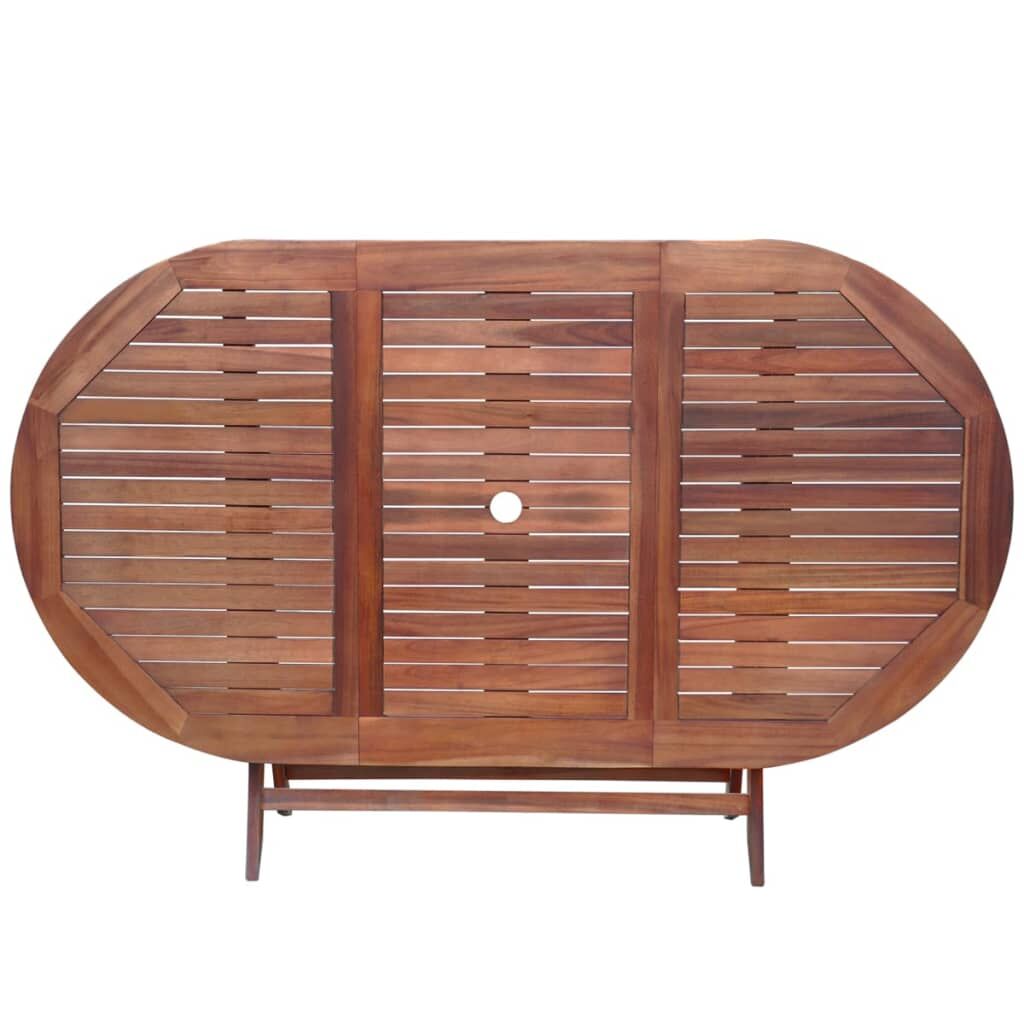 9 Piece Outdoor Dining Set with Cushions Solid Acacia Wood Price