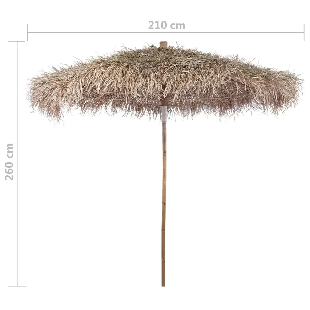 Bamboo Garden Parasol with Banana Leaf Roof 210 cm Price