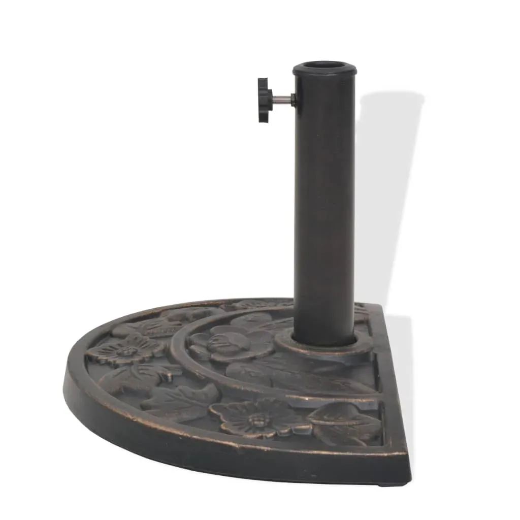 Parasol Base Resin Half Round Bronze 9 kg Price
