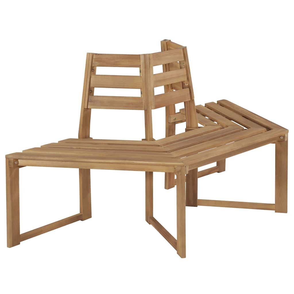 Tree Bench Half-hexagonal 160 cm Solid Acacia Wood Price
