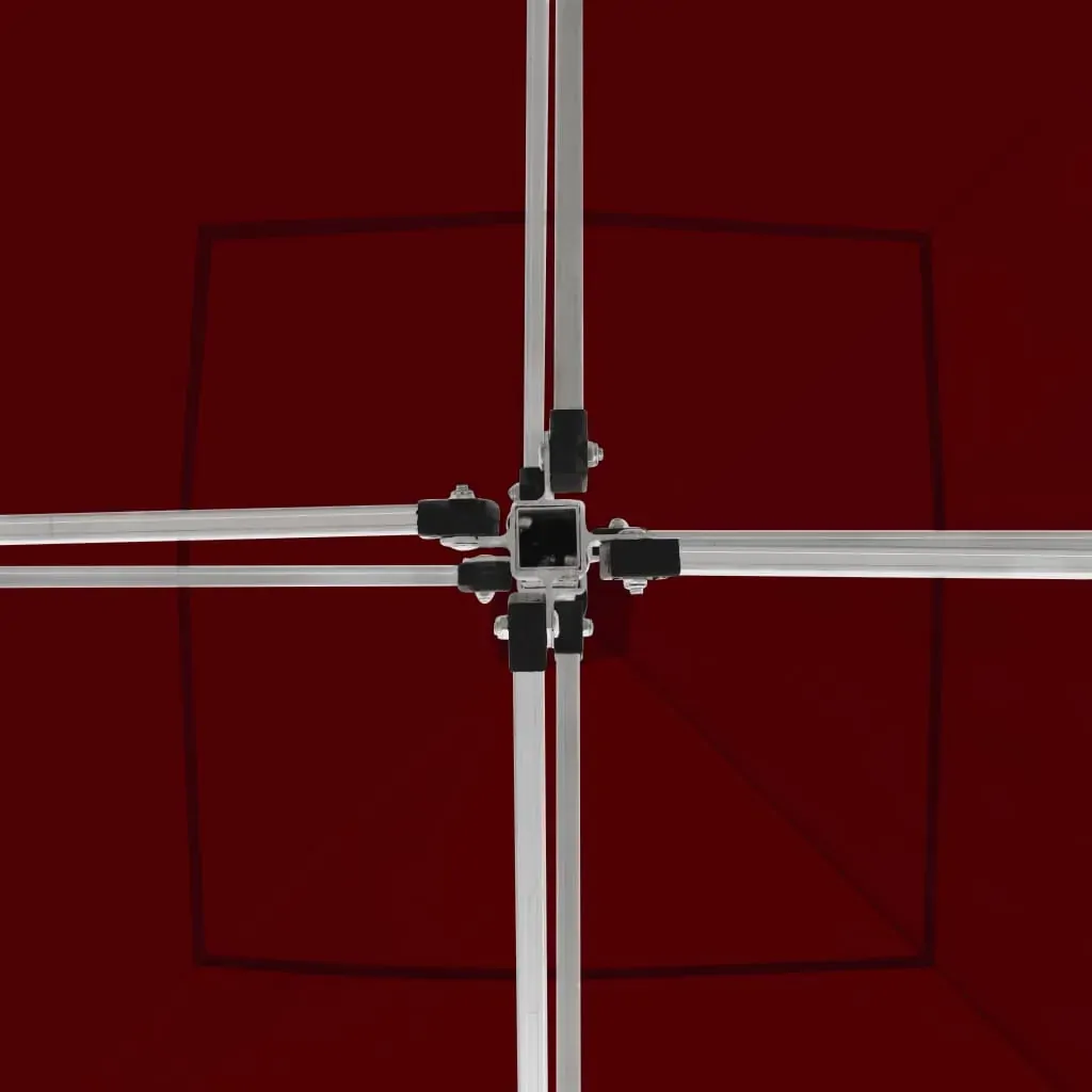 Professional Folding Party Tent Aluminium 3x3 m Wine Red Price