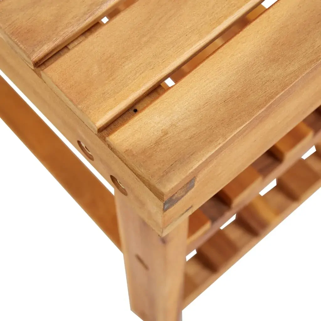 Shoe Rack 90x32x46 cm Solid Acacia Wood Price