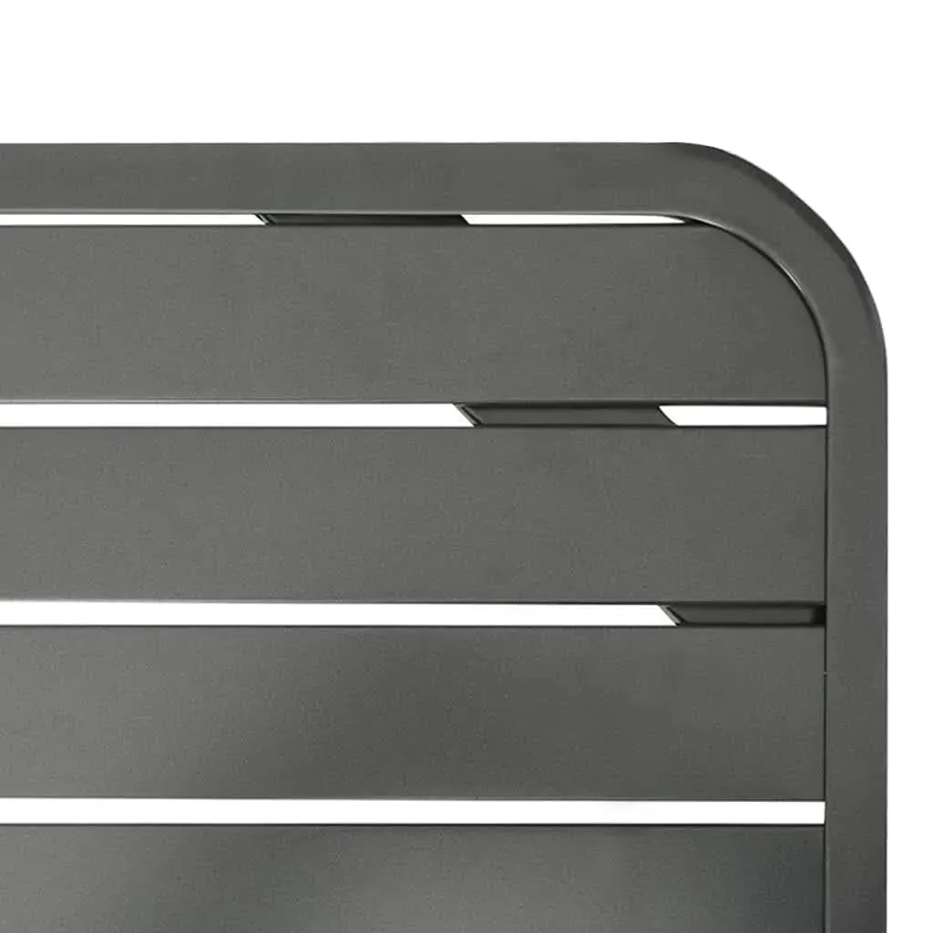 Garden Table Dark Grey 180x83x72 cm Steel Price