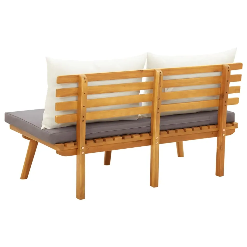 Garden Bench with Cushions 115 cm Solid Acacia Wood Price