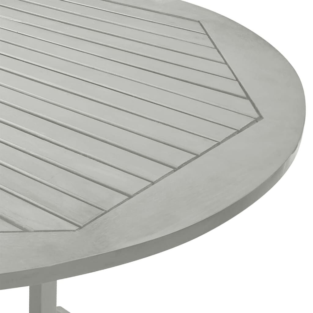 Garden Table Grey 200x100x75 cm Solid Acacia Wood Price