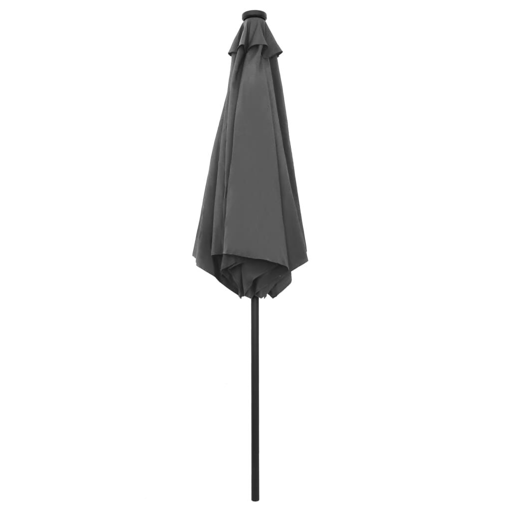 Garden Parasol with LED Lights&Aluminium Pole 270 cm Anthracite Price